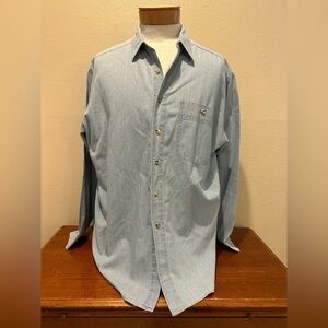 Wrangler Men's Rugged Wear Basic‎ Denim Shirt - Size XXL
